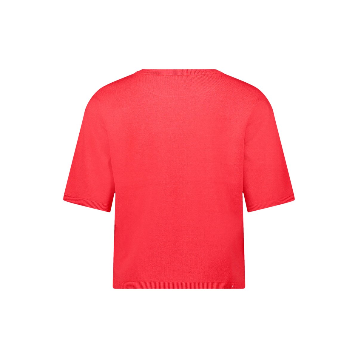 Pull-over en maille à encolure ronde rouge, CARTOON