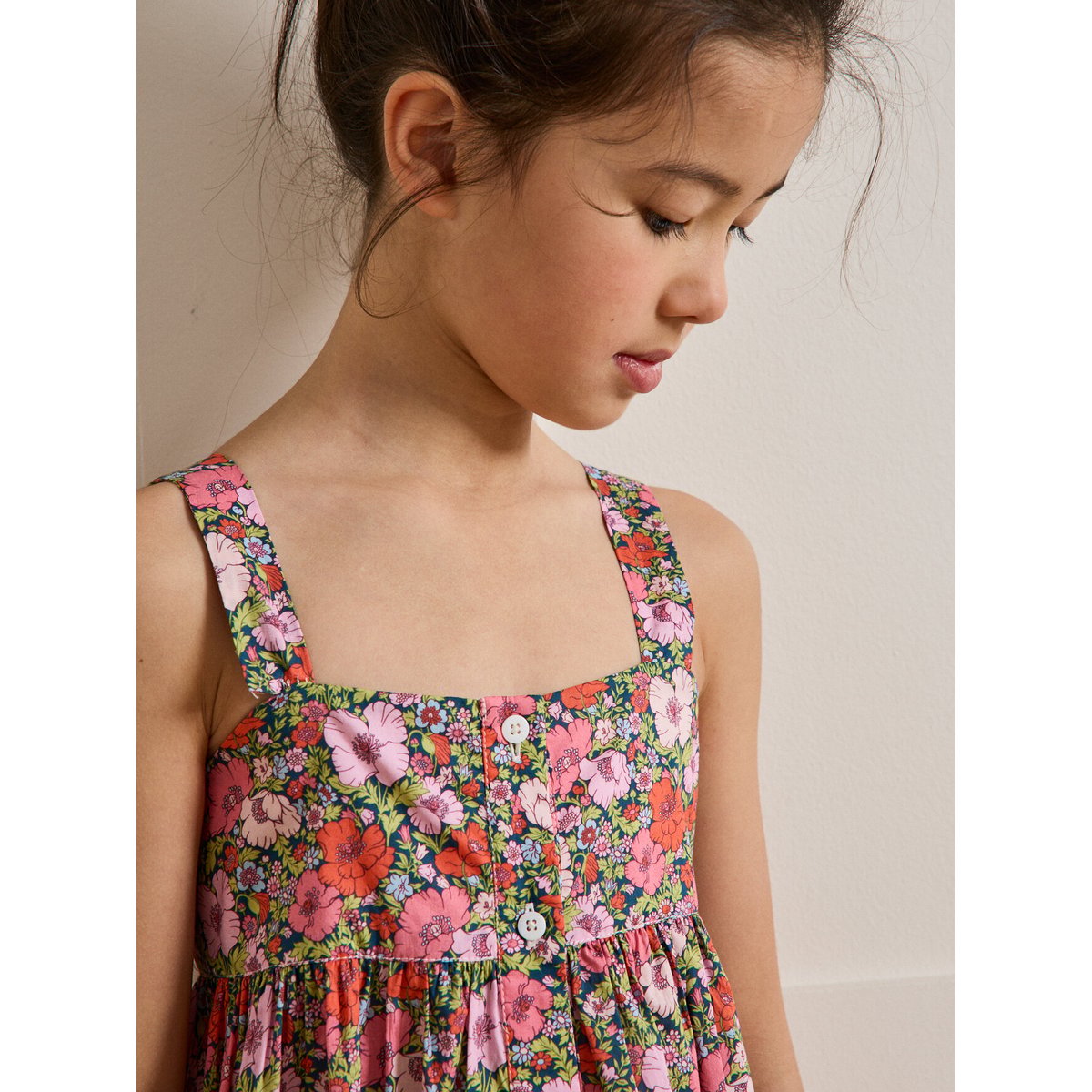 Robe tissu Liberty Meadow Song liberty meadow song corail, CYRILLUS