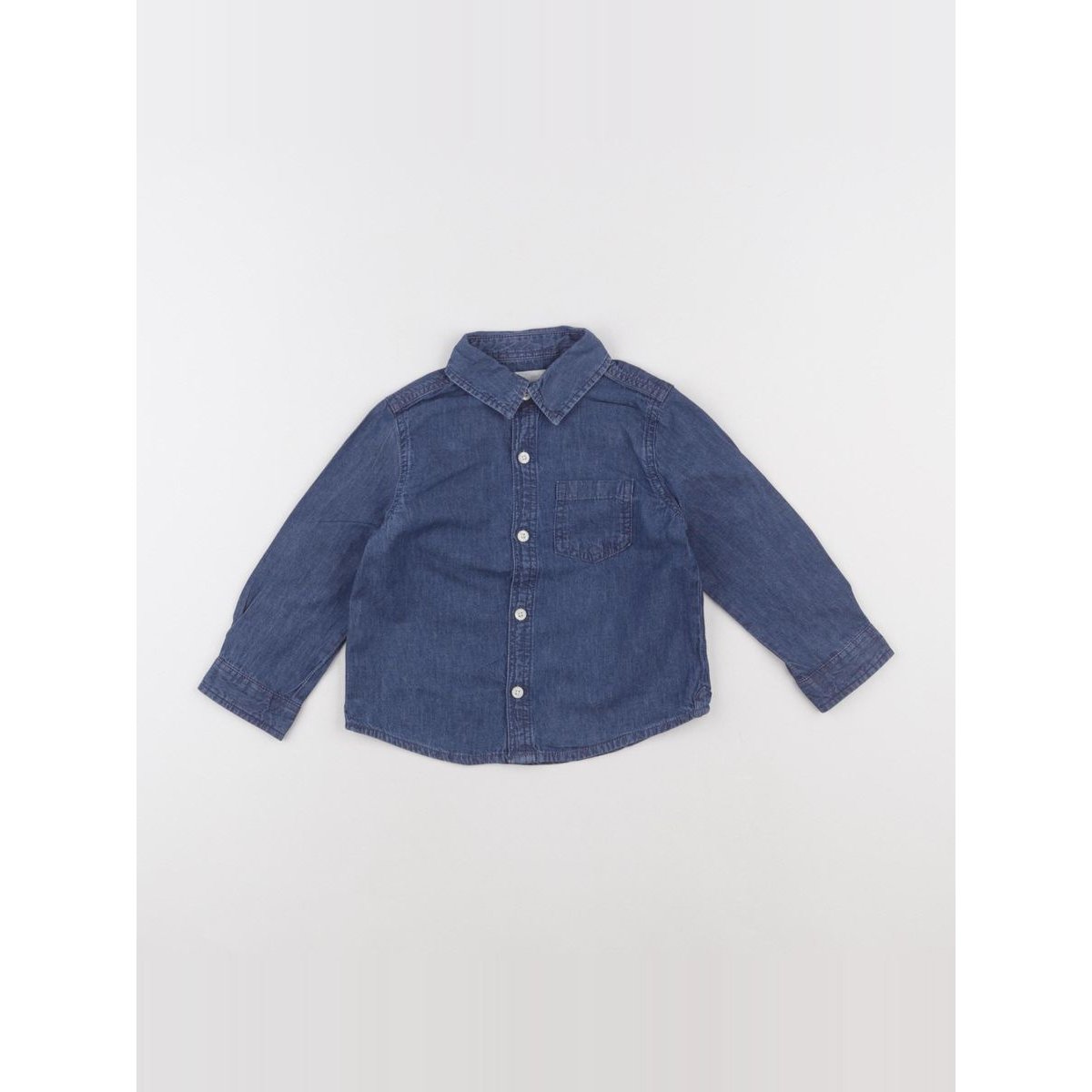 Chemise - Très bon état bleu, MANGO