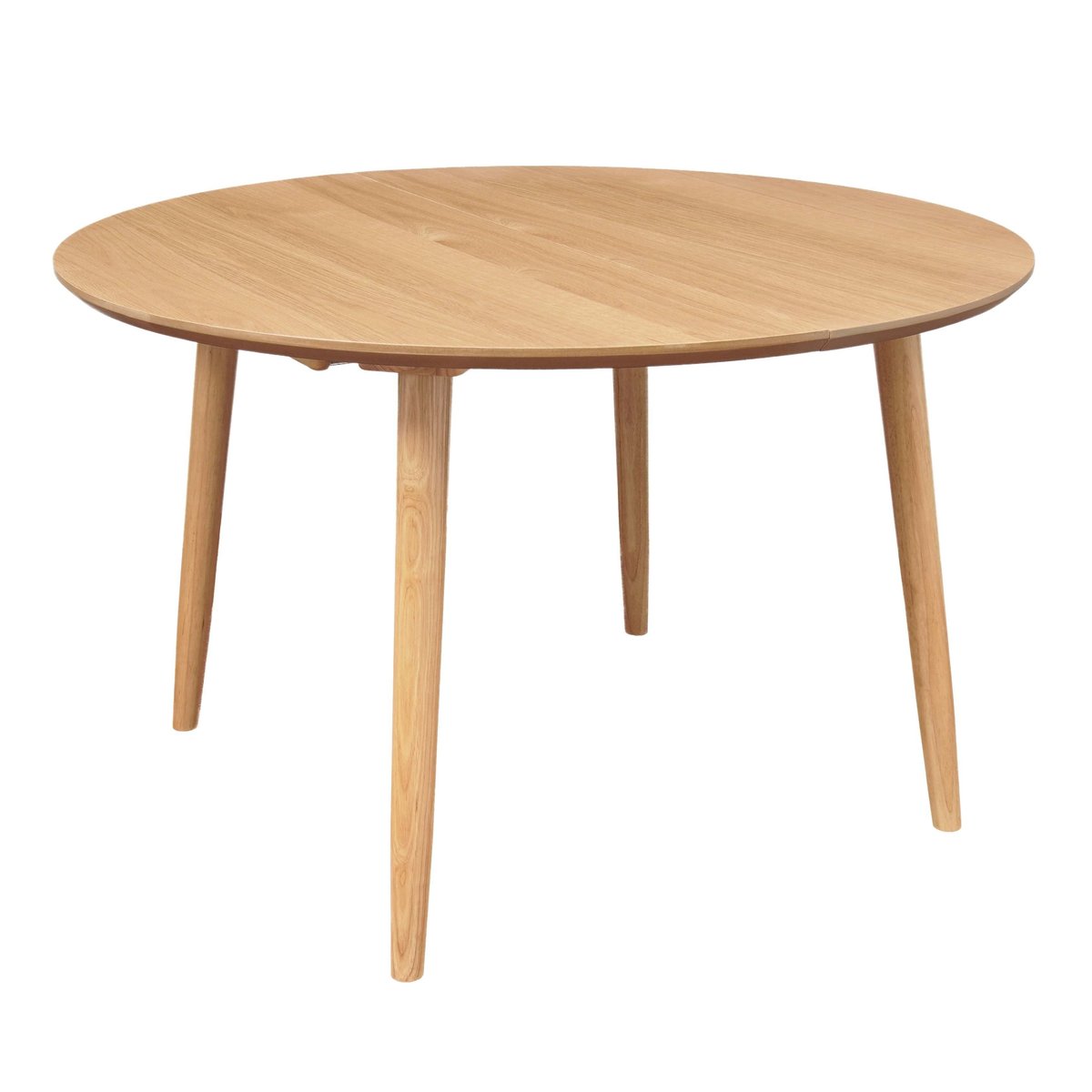 Table repas 140-220 cm placage chêne avec 2 allonges naturel clair, ZAGO