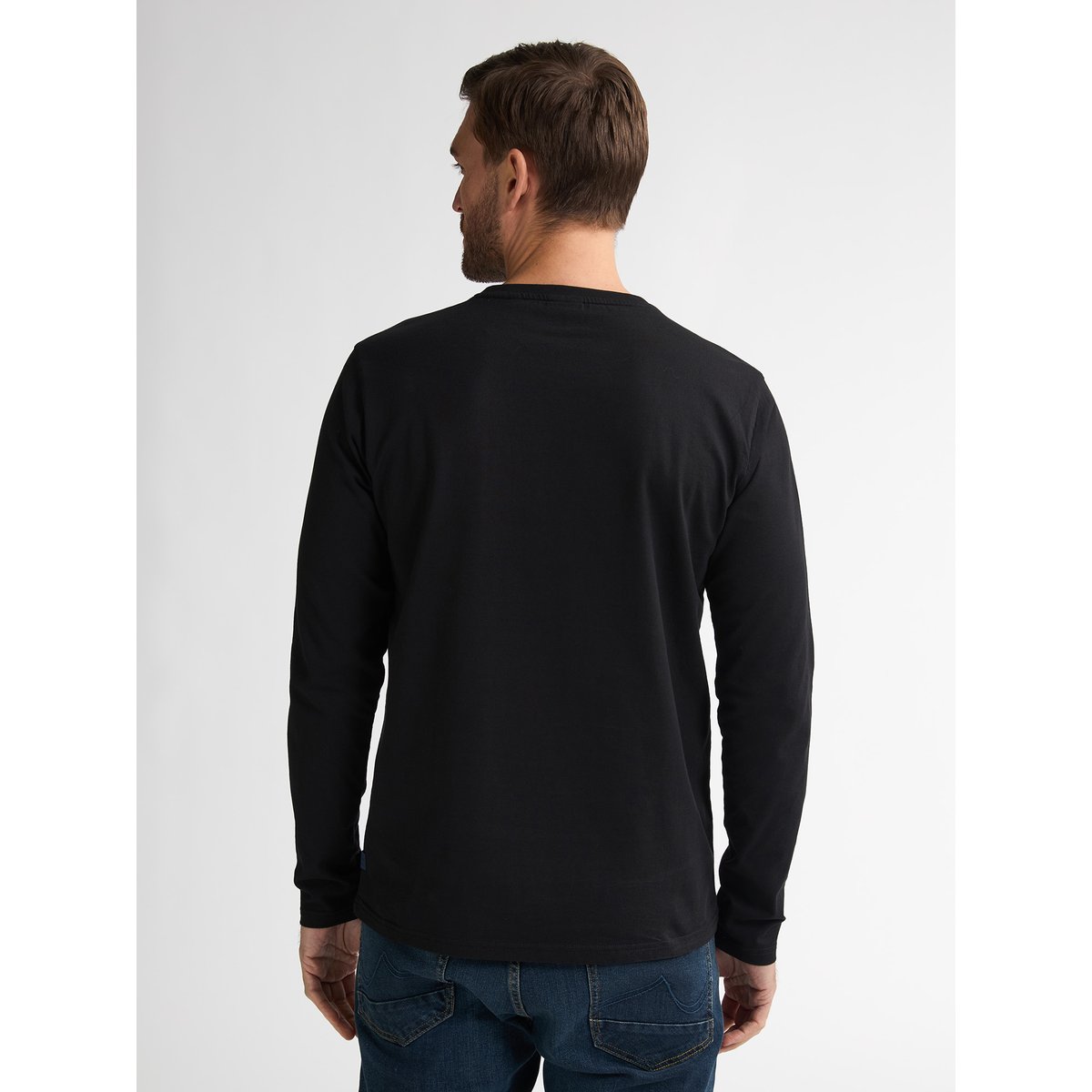 T-shirt logo manches longues dolphinpark noir black, PETROL INDUSTRIES