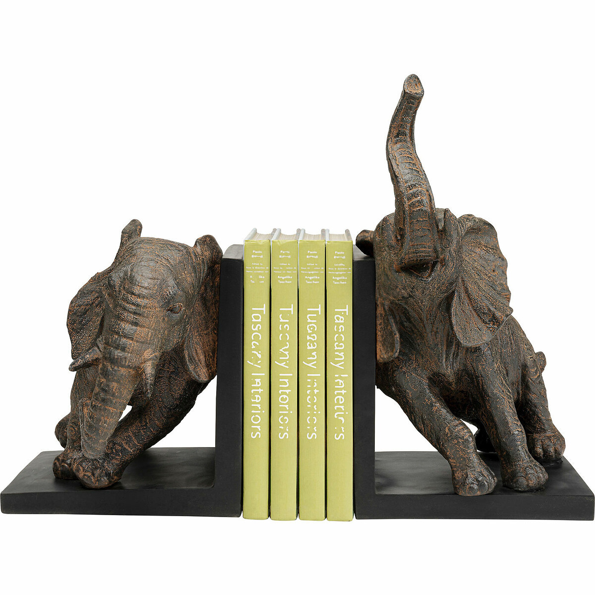 Serre-livres Elephants 25 (2/set) marron, KARE DESIGN