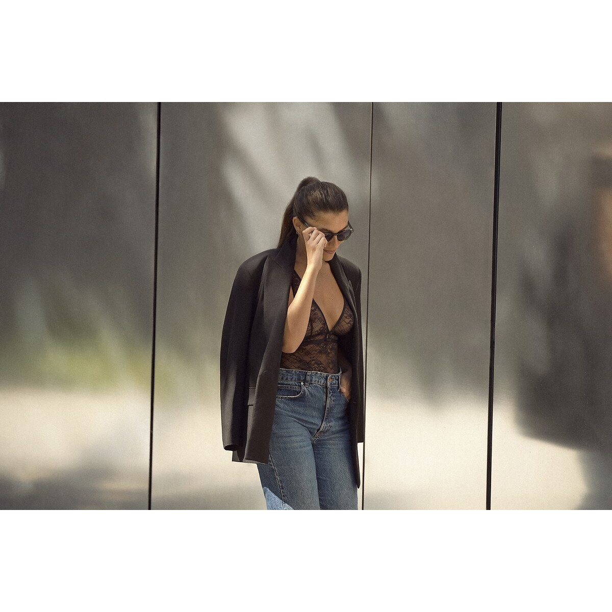 Hasina Bodysuit black, DORINA
