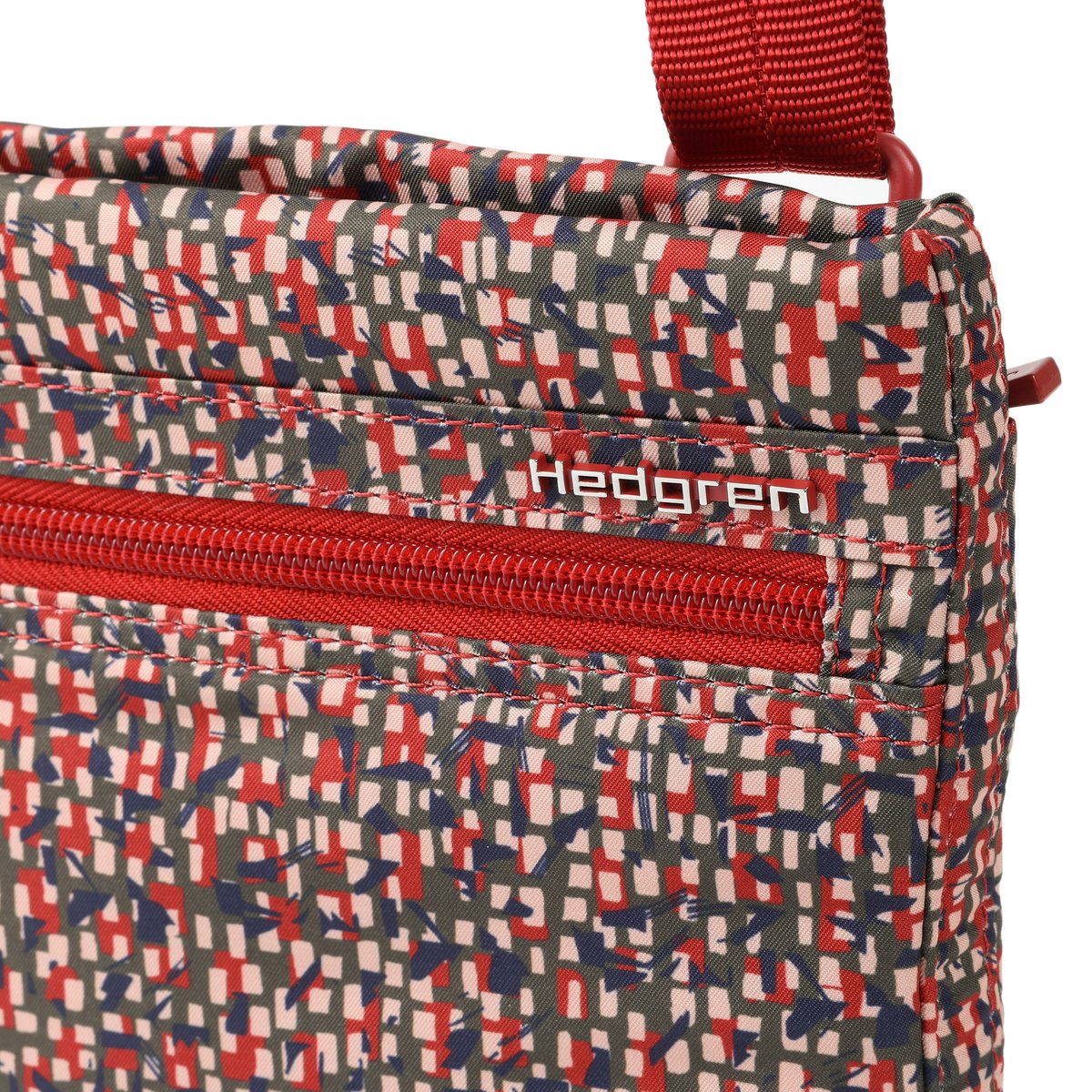 Sac bandoulière compact vertical avec protection RFID print aw25, HEDGREN