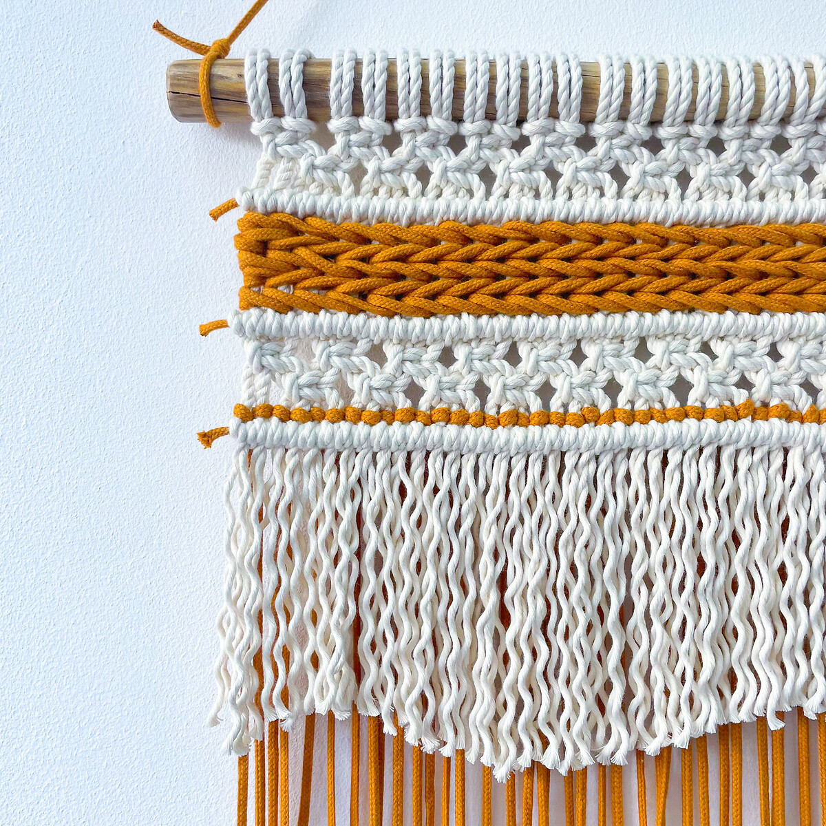 Decoração de parede em macramé BLUES, Macramar camel, MACRAMAR