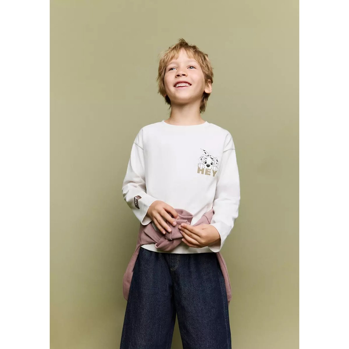 Chemise coton Les 101 Dalmatiens gris glacé, MANGO BABY