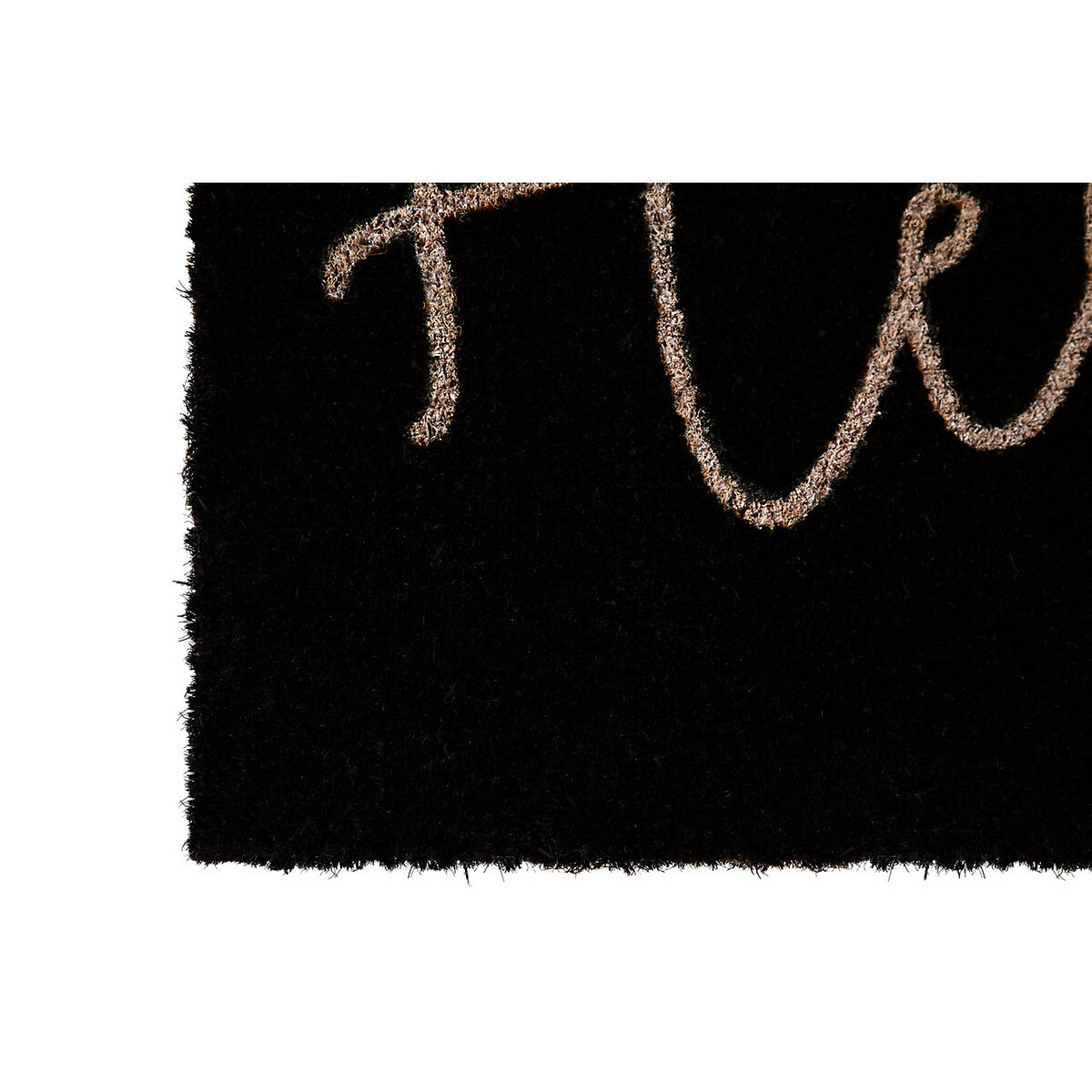Hello Coir Doormat black, SO'HOME