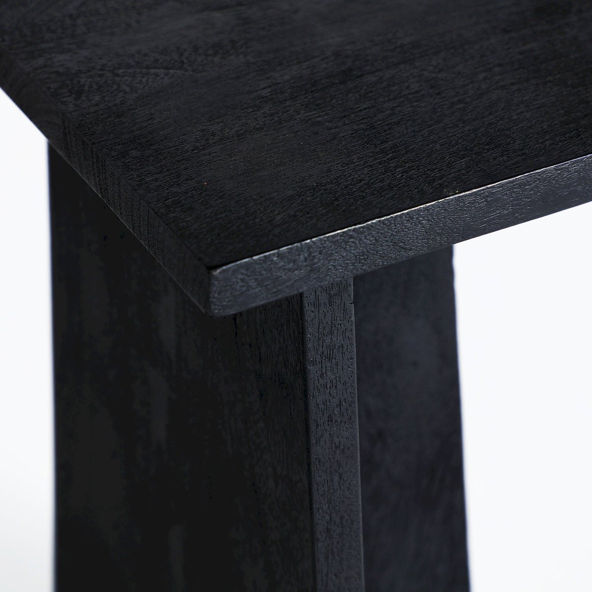 Table d'appoint bois collection VACIO noir, RECOLLECTION