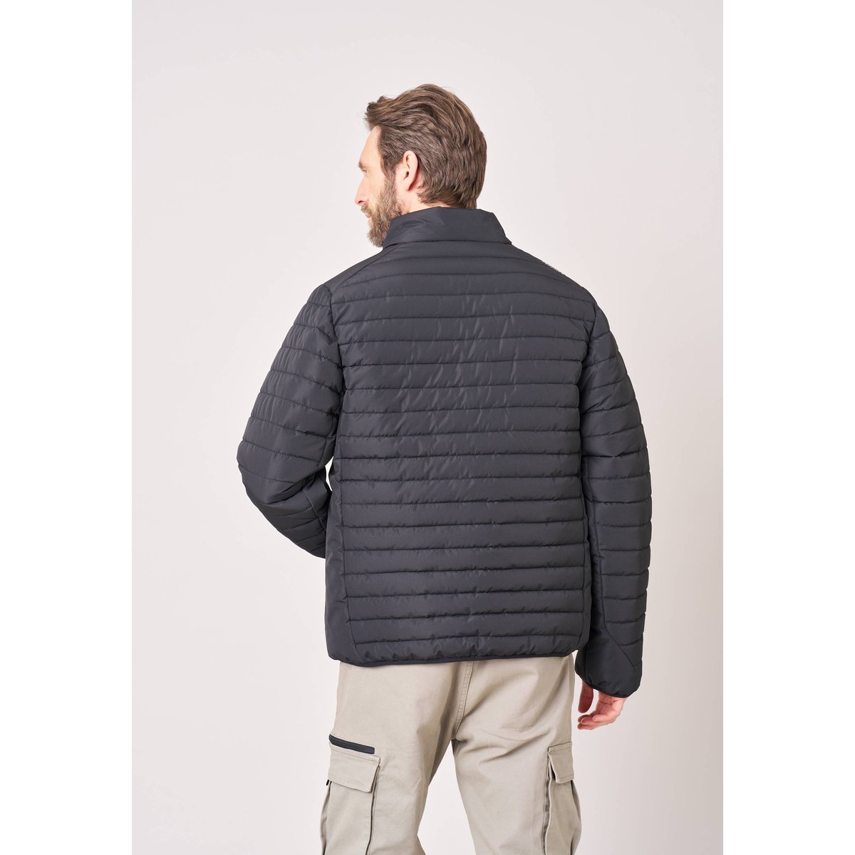 Doudoune fine homme col montant DRYLON black, DEELUXE