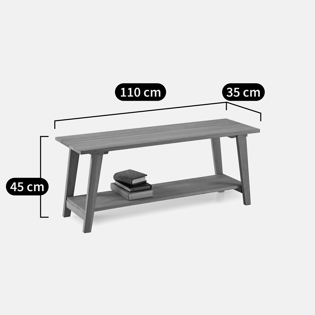 Banc d'entrée Oaky bois clair, LA REDOUTE INTERIEURS