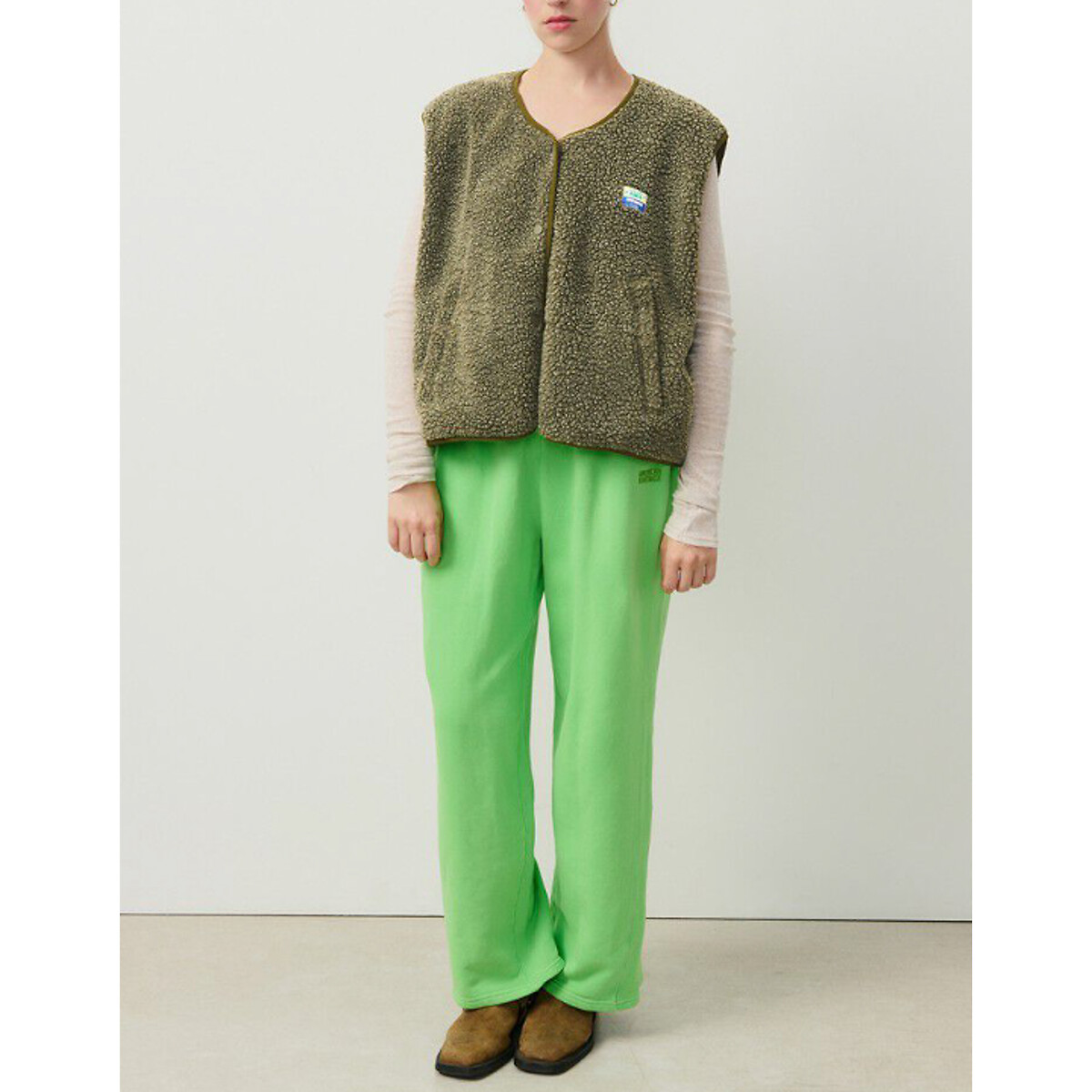 Veste courte sans manches HOKTOWN kaki, AMERICAN VINTAGE