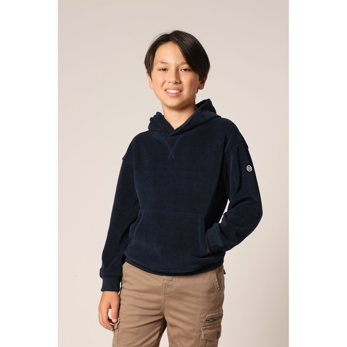 Sweat-shirt en velours côtelé élégant et super confortable pour garçon TOROY night blue, DEELUXE
