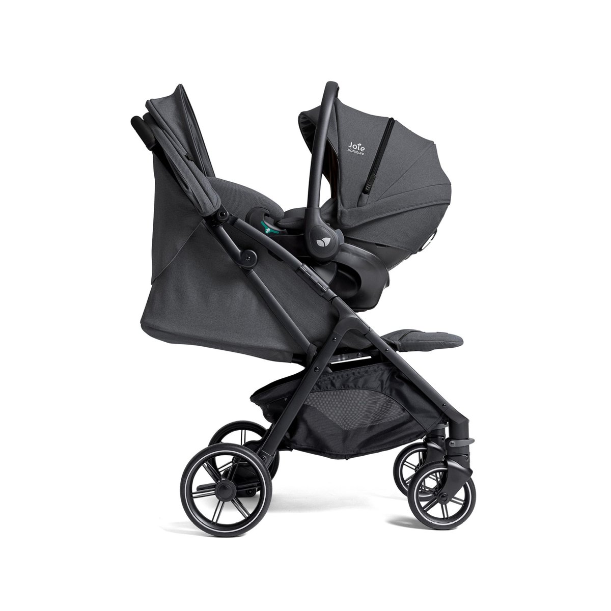 Pack poussette duo Parcel LX + i-Snug 2 gris, JOIE