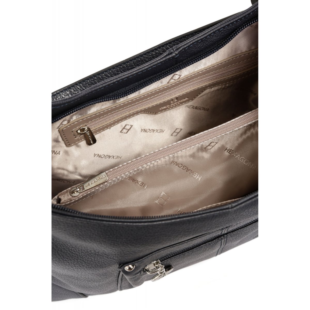 Besace CONFORT bleu marine, HEXAGONA