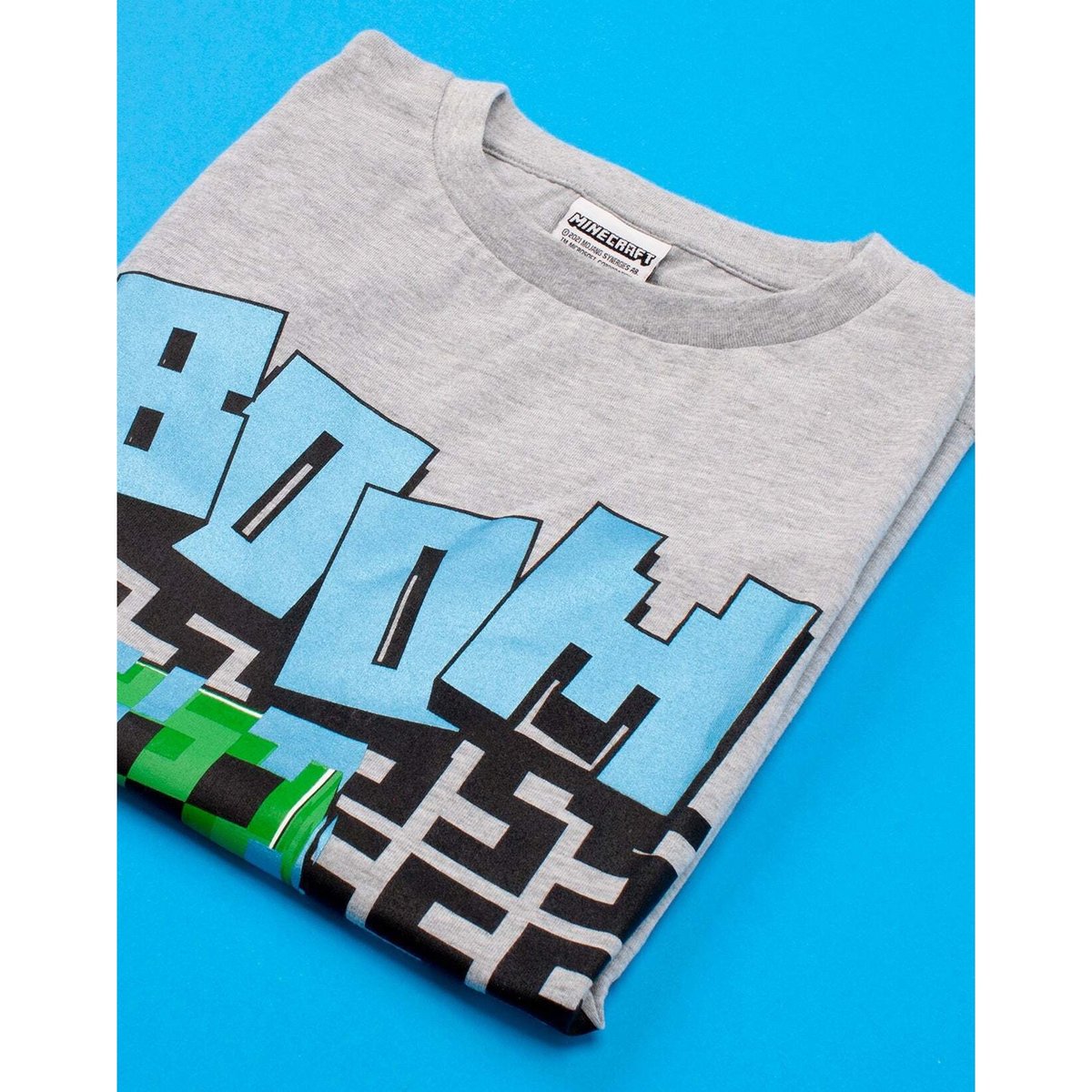 T-shirt BOOM gris, MINECRAFT