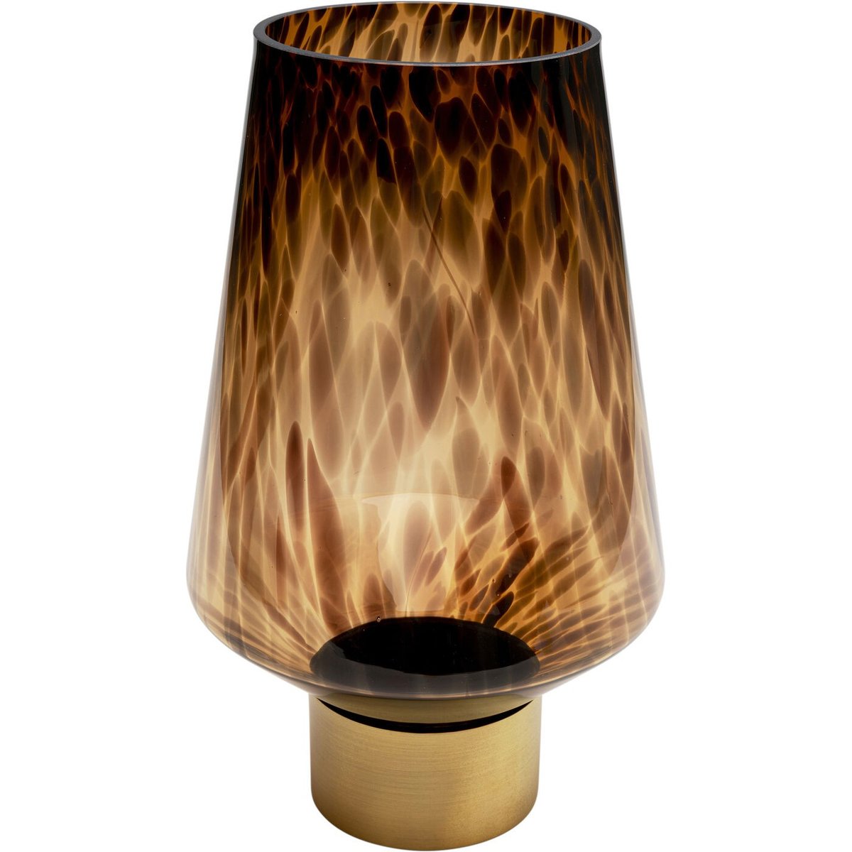 Vase en verre, CARAMEL marron, KARE DESIGN