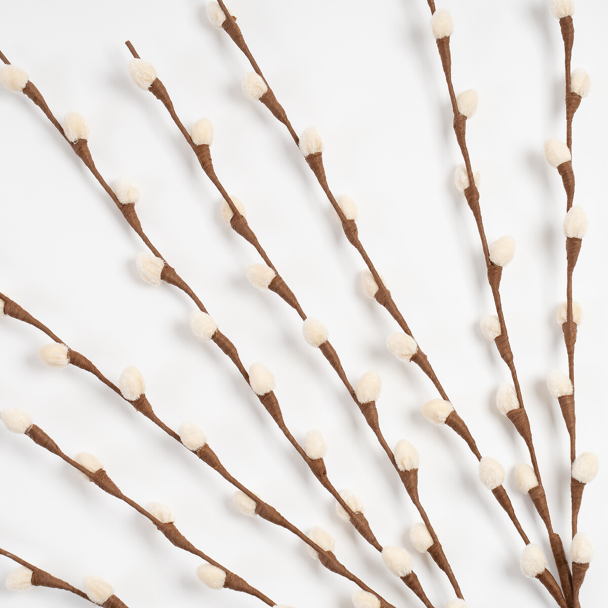 Set of 3 Artificial Pussy Willow Branches natural, SO'HOME