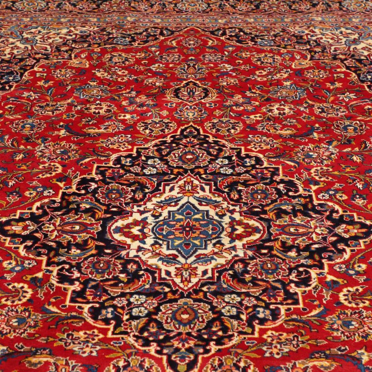 Tapis d'orient, motif oriental authentique, noué main, ARDAKAN 3 rouge, beige, bleu, UN AMOUR DE TAPIS