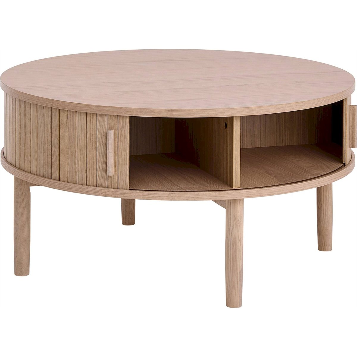 Table basse ronde collection META chêne, RECOLLECTION