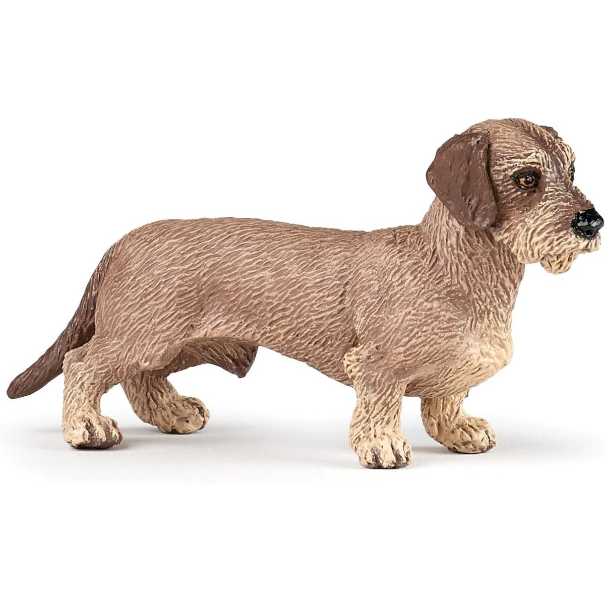 Figurine chien Teckel marron, PAPO