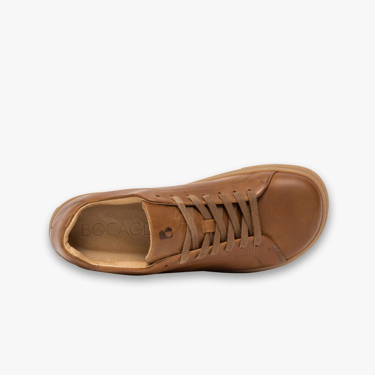 Basket en cuir TALVO - BAREFOOT SNEAKERS cognac, BOCAGE