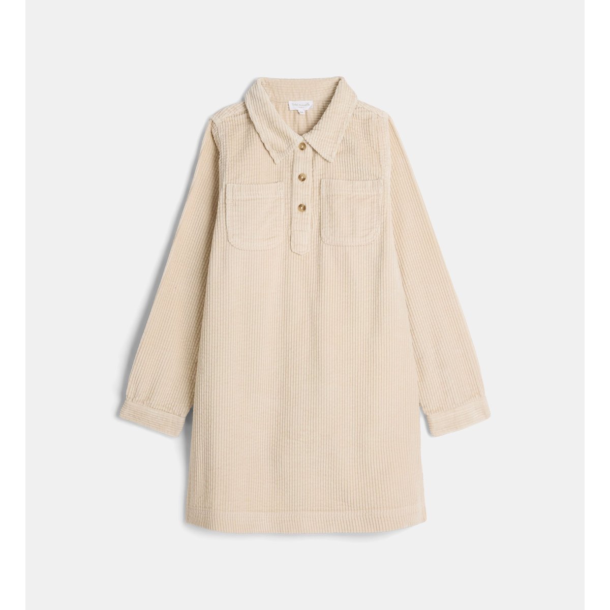 Robe vouana en velours écru, CADET ROUSSELLE