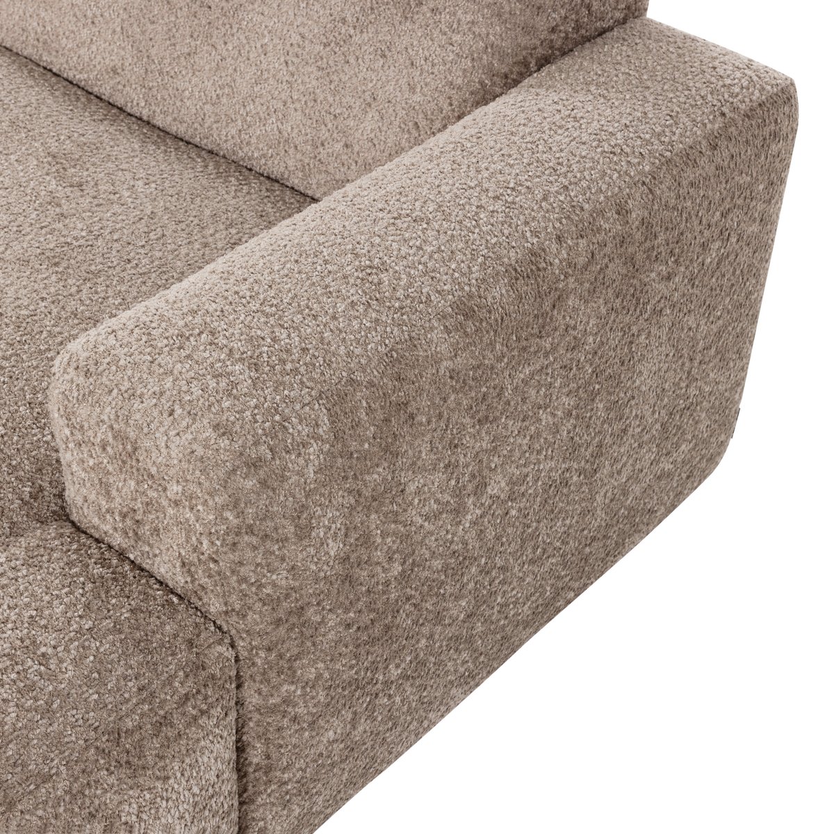 Élément chaise longue droit laine MOJO BASE sable foncé, WOOOD