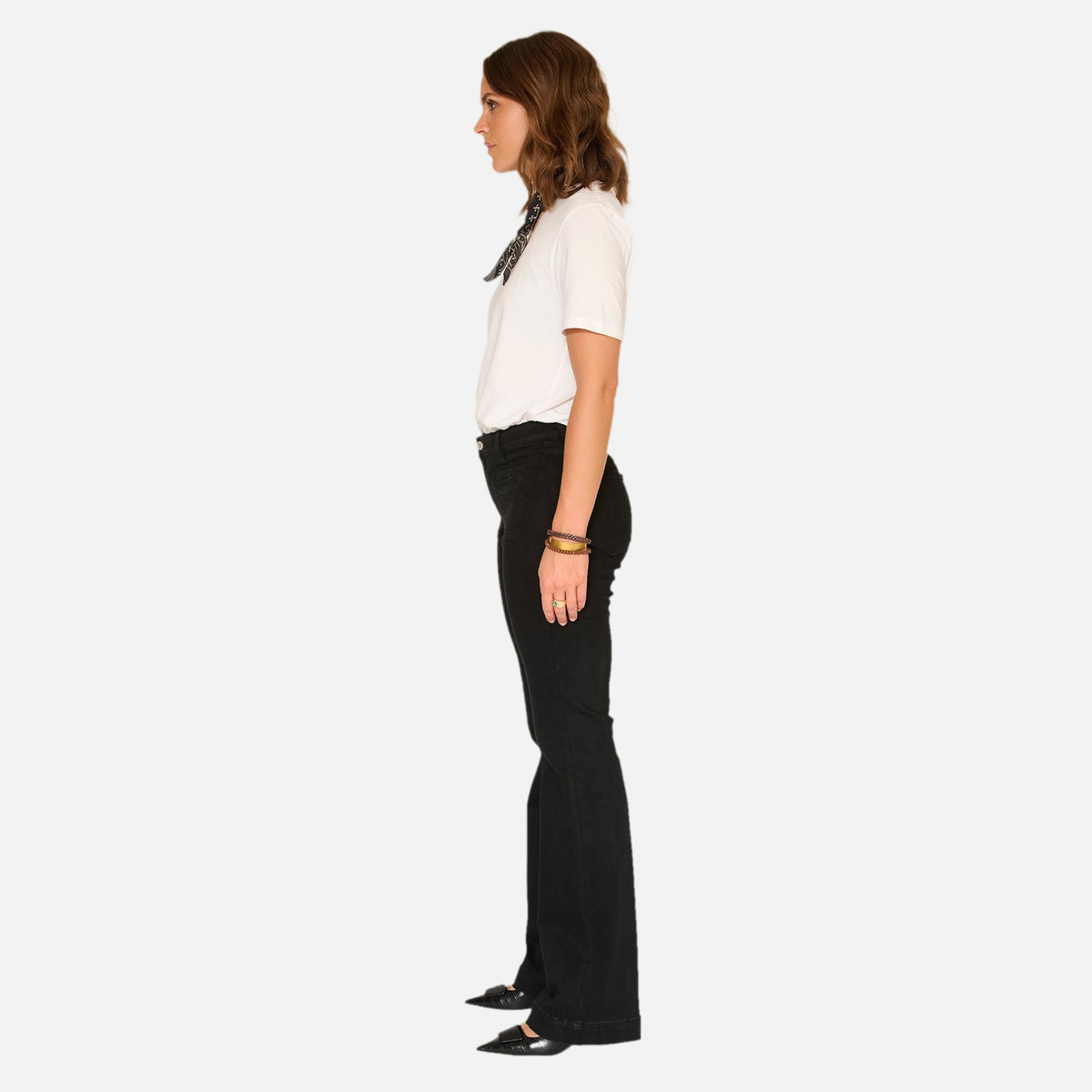 Jean THE DIANA POWER STRETCH 27w black - rinse wash, MKT STUDIO