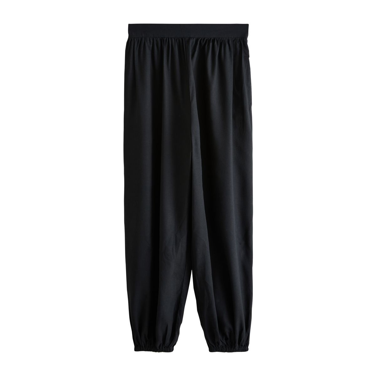 Pantalon bouffant en lin mélangé, lot de 2 blanc/noir, NEXT
