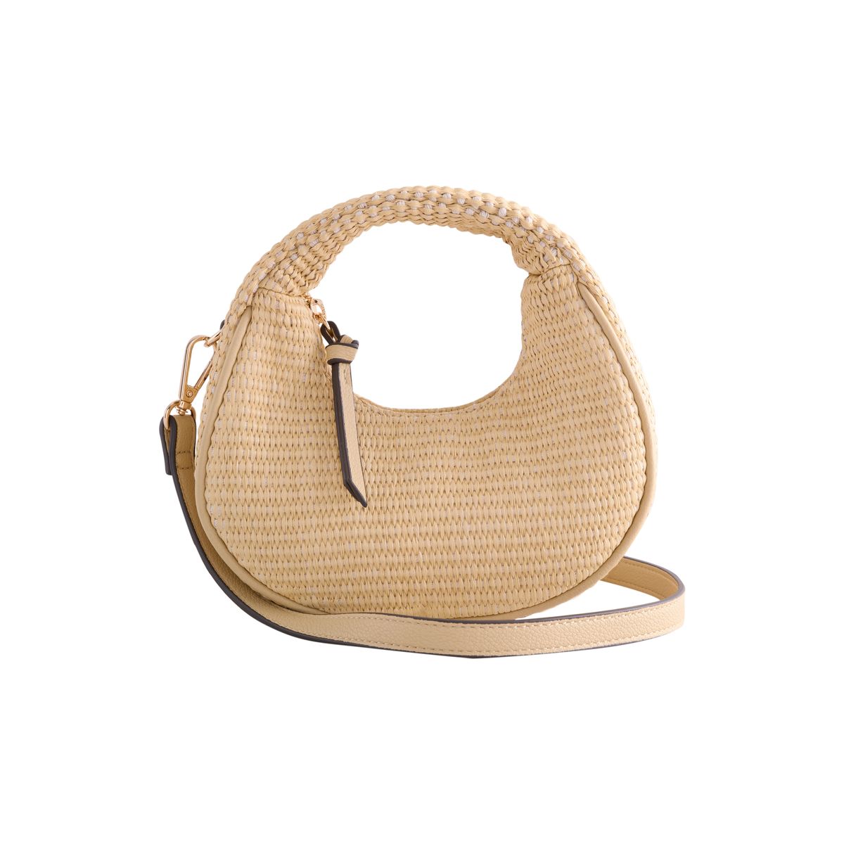 Mini sac à main aspect raphia naturel, NEXT