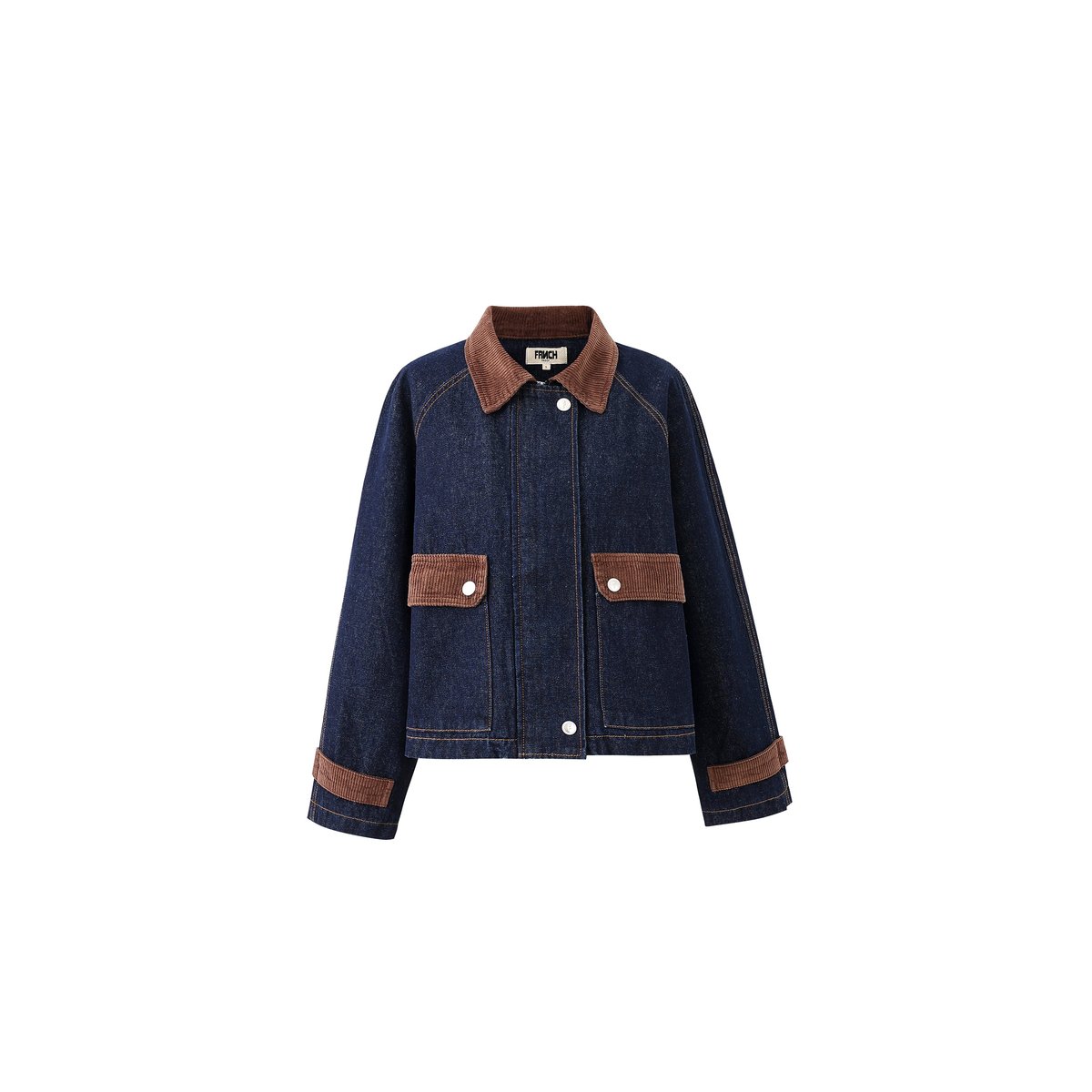 Veste en coton ZOLA bleu nuit, FRNCH