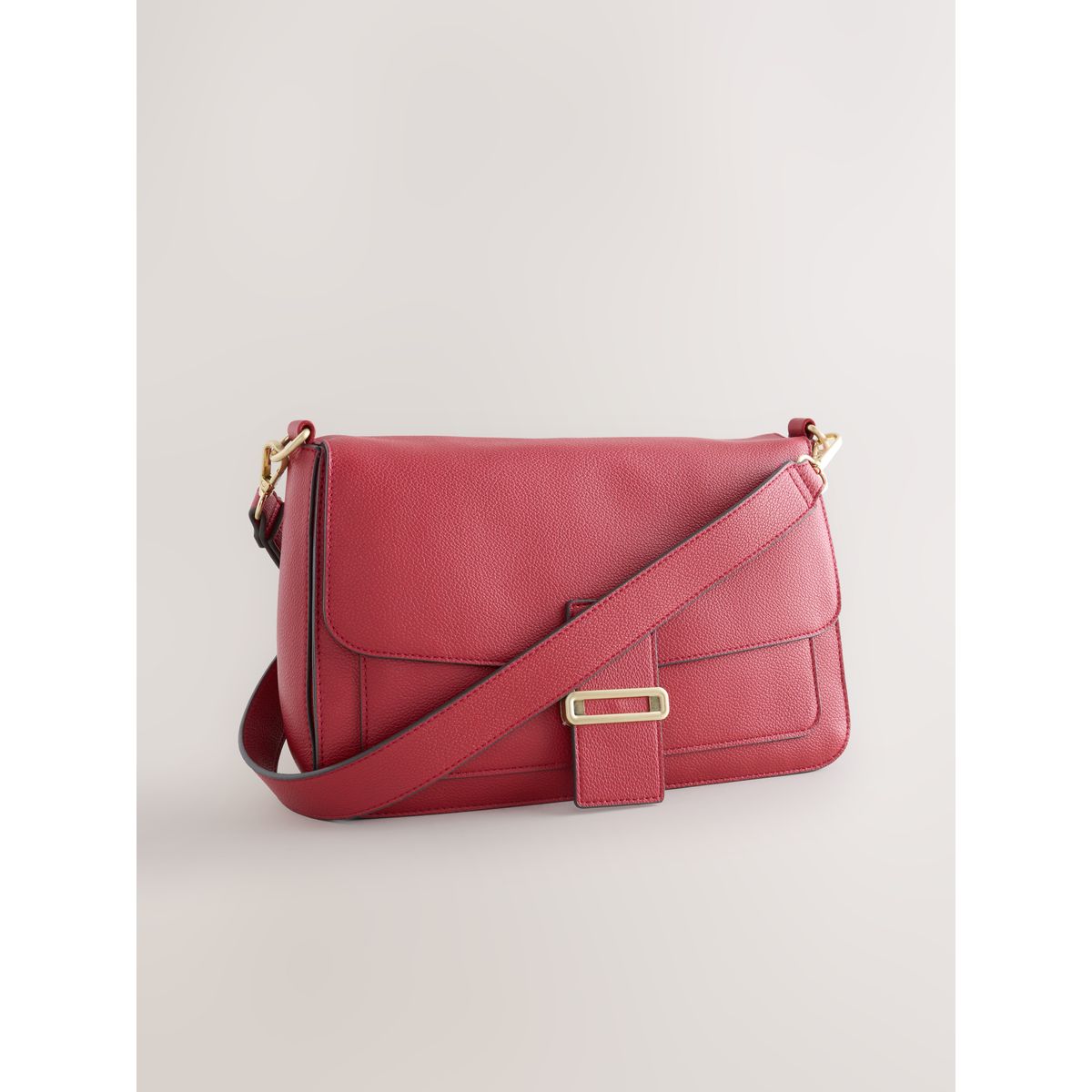 Grand sac à main détail métallique rouge, NEXT