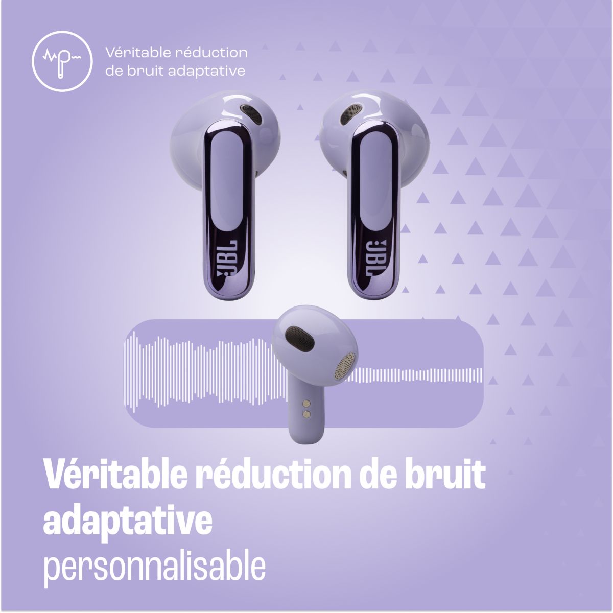 Ecouteurs Live Flex 3 Violet couleur unique, JBL