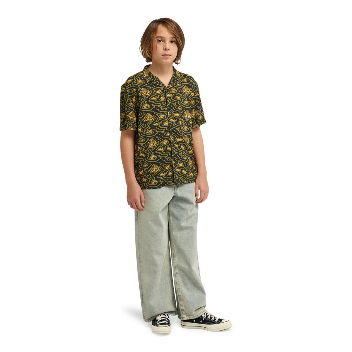 Chemise manches courtes TIMBER PRINTED multi frogs, ELEMENT