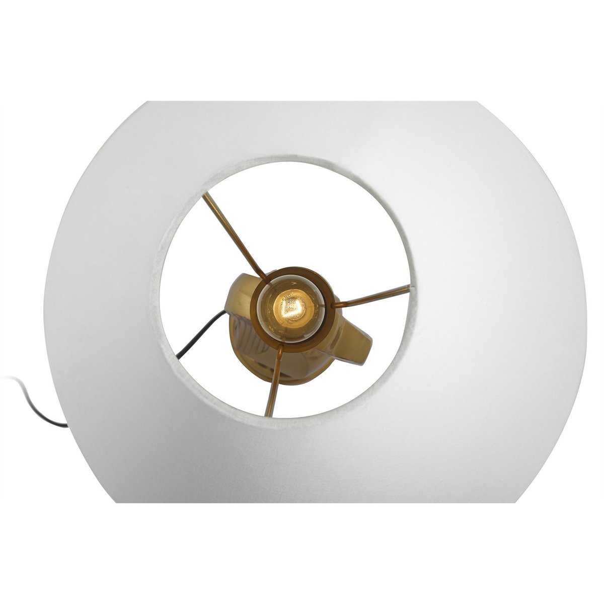 Lampe de table Laiton Et Aluminium BISHOP blanc et or, ARTE ESPINA