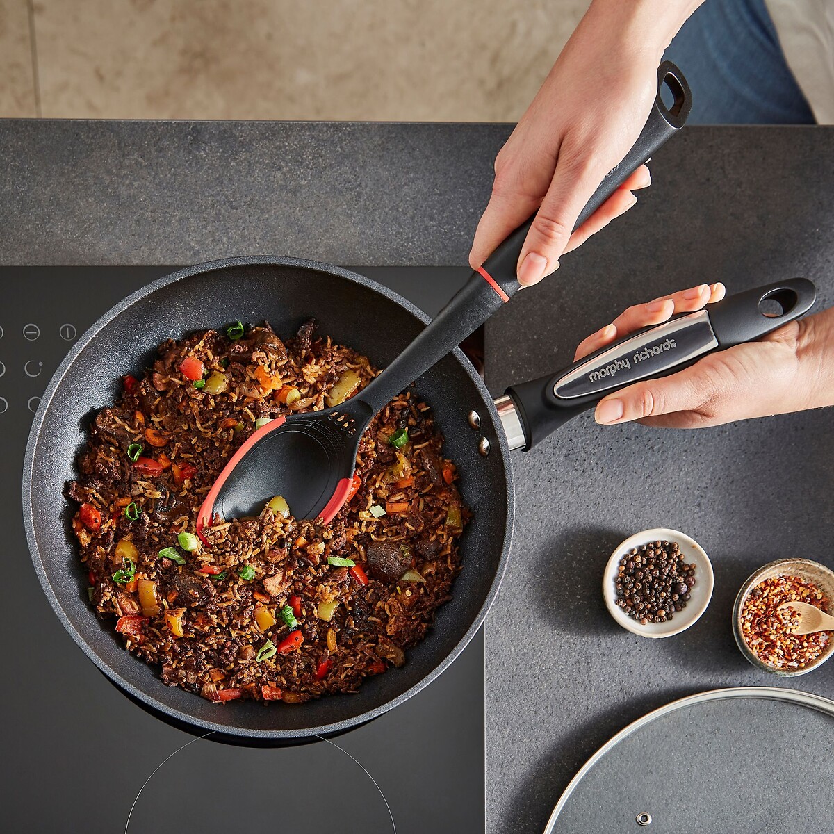 28cm Forged Aluminium Multi Pan graphite, MORPHY RICHARDS