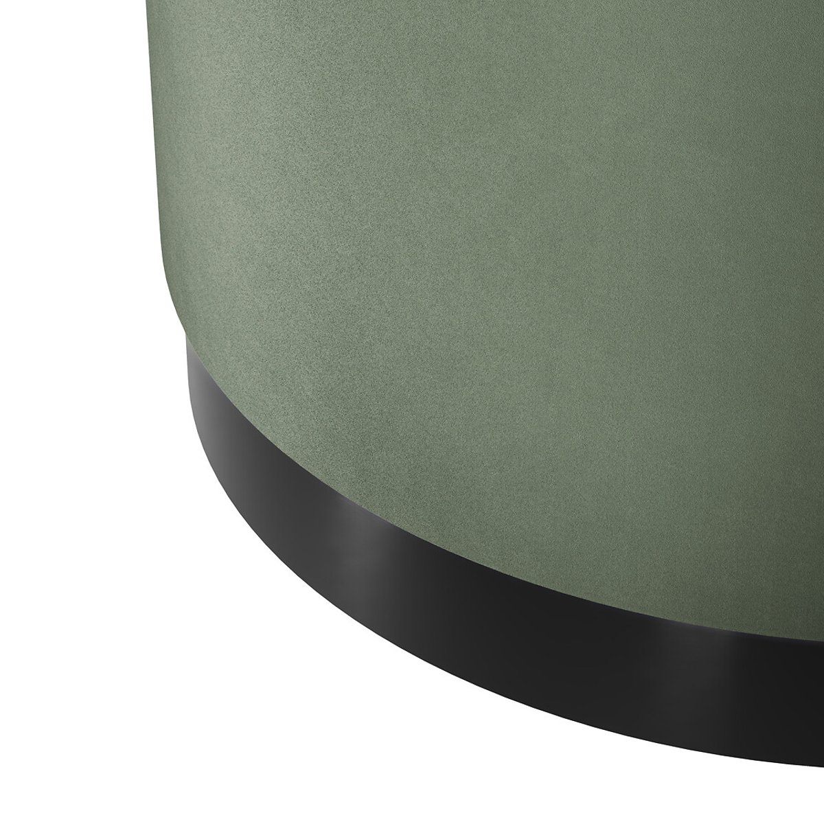 Velvet Round Pouffe sage, SO'HOME