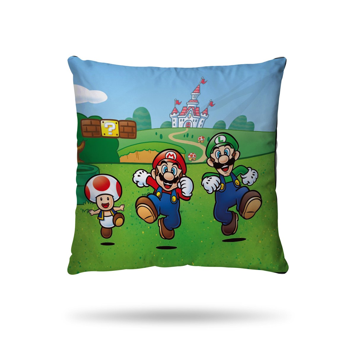 Parure de lit coton, SUPER MARIO COULEURS bleu, SUPER MARIO