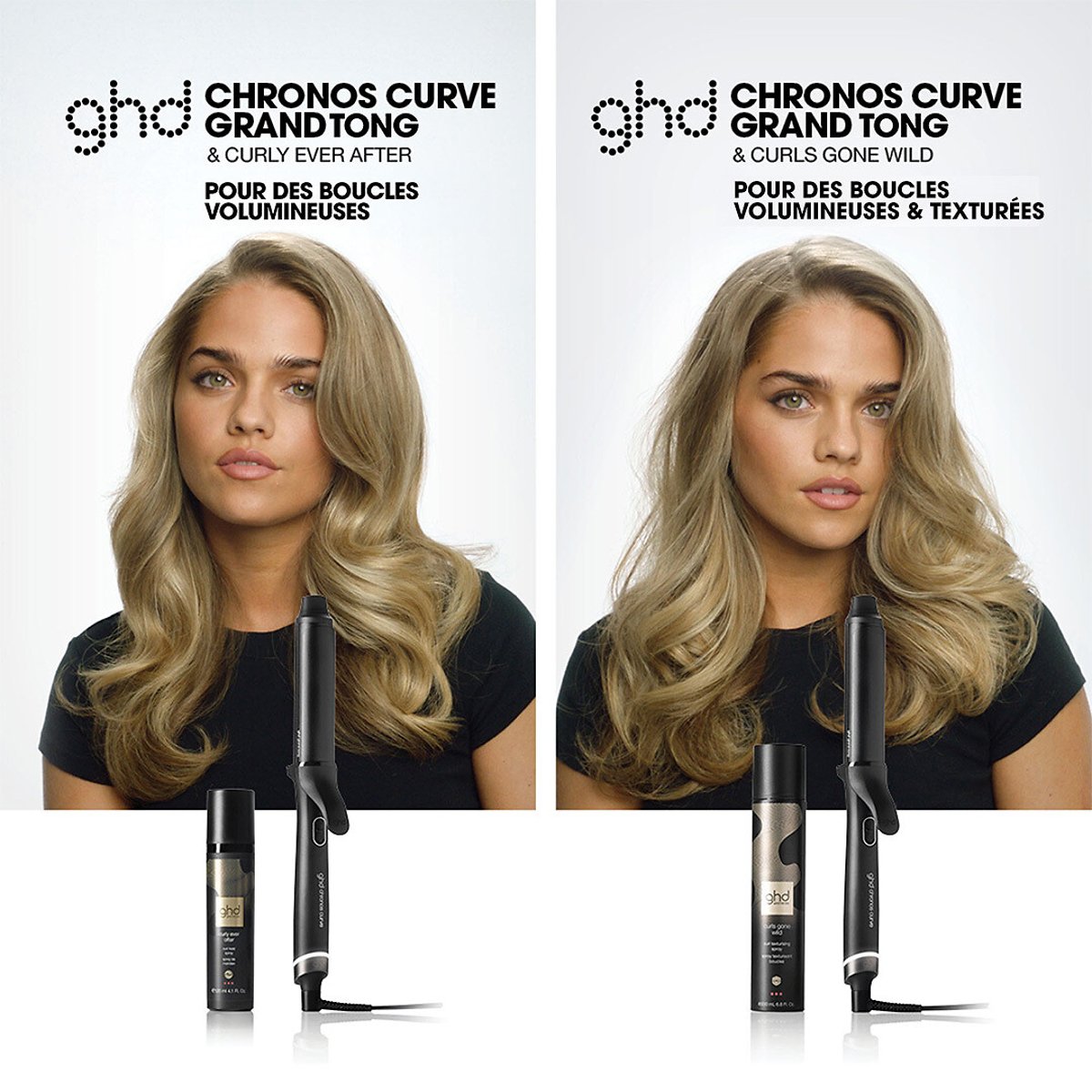 Boucleur Chronos Curve Grand Tong noir, GHD