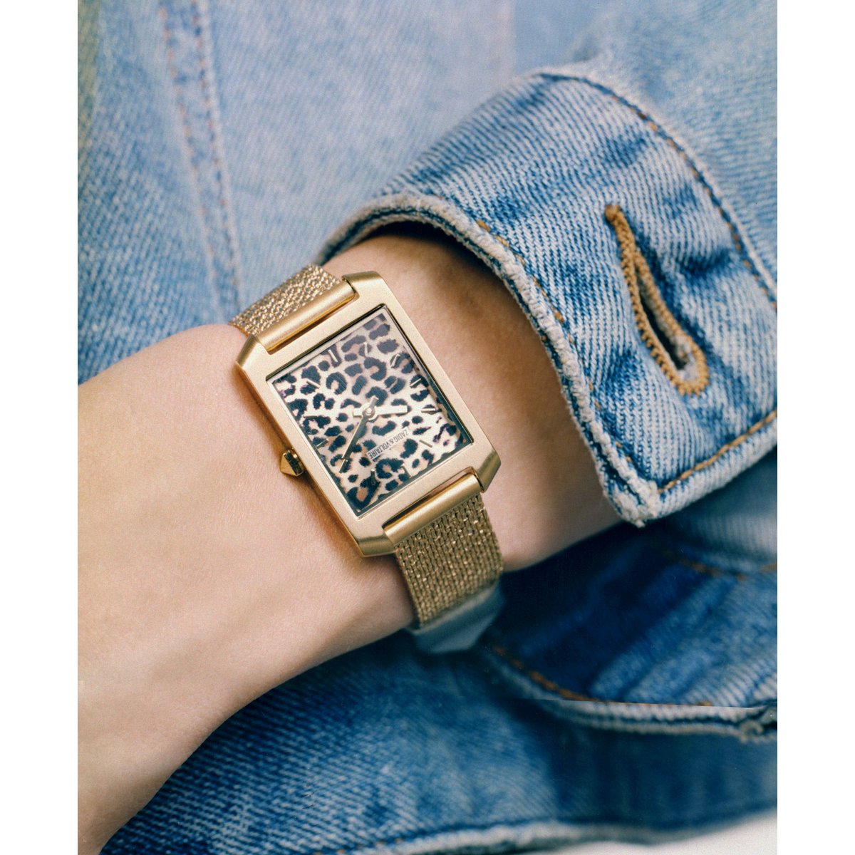 Montre Analogique  VOLTAIRE doré marron doré, ZADIG&VOLTAIRE