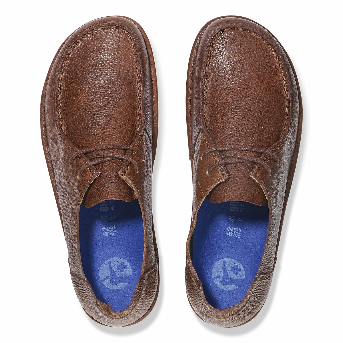 Derbies en cuir marron, BIRKENSTOCK