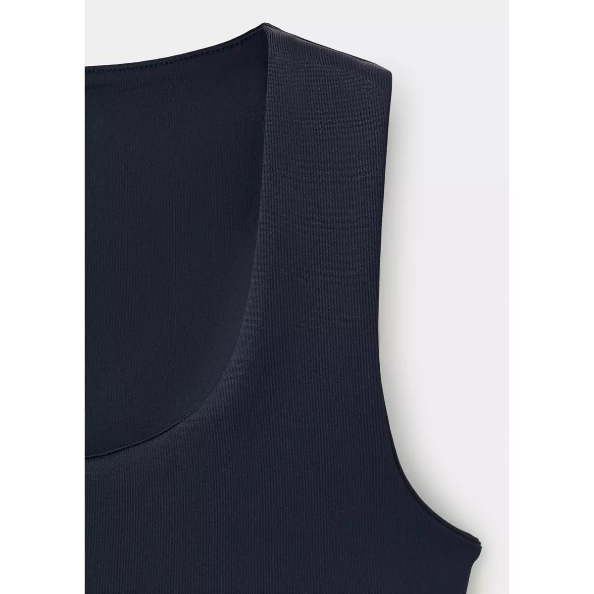 Top à bretelles encolure carrée bleu marine, MANGO TEEN