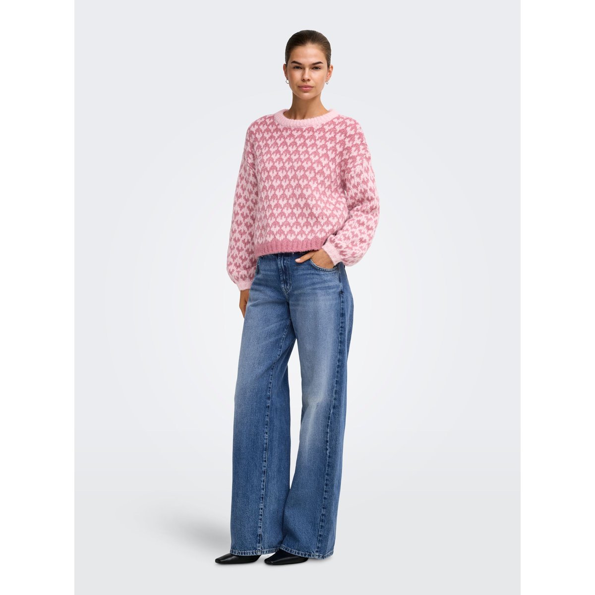 Pull En Maille pink dogwood, ONLY