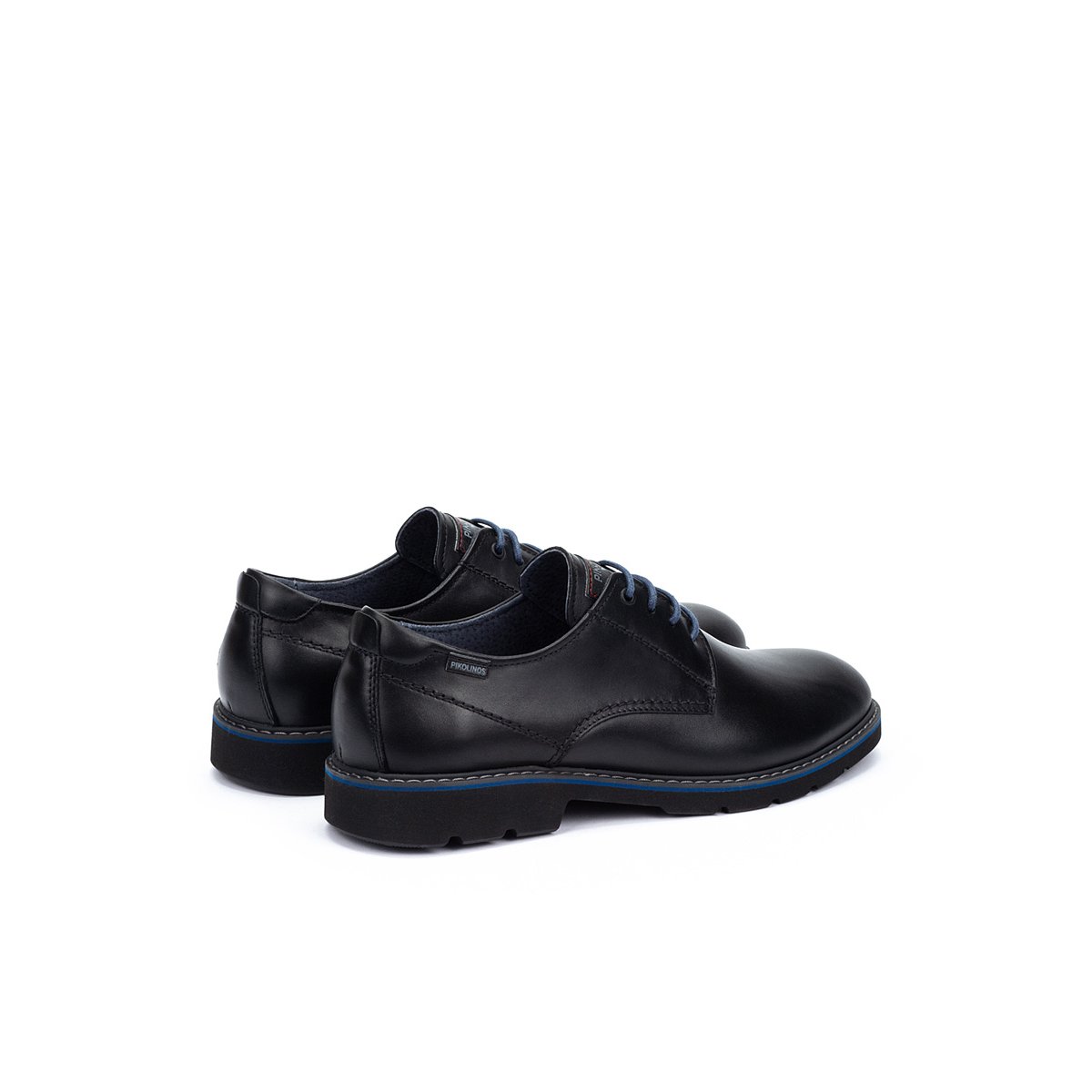 Chaussures à lacets cuir Alarcon black, PIKOLINOS