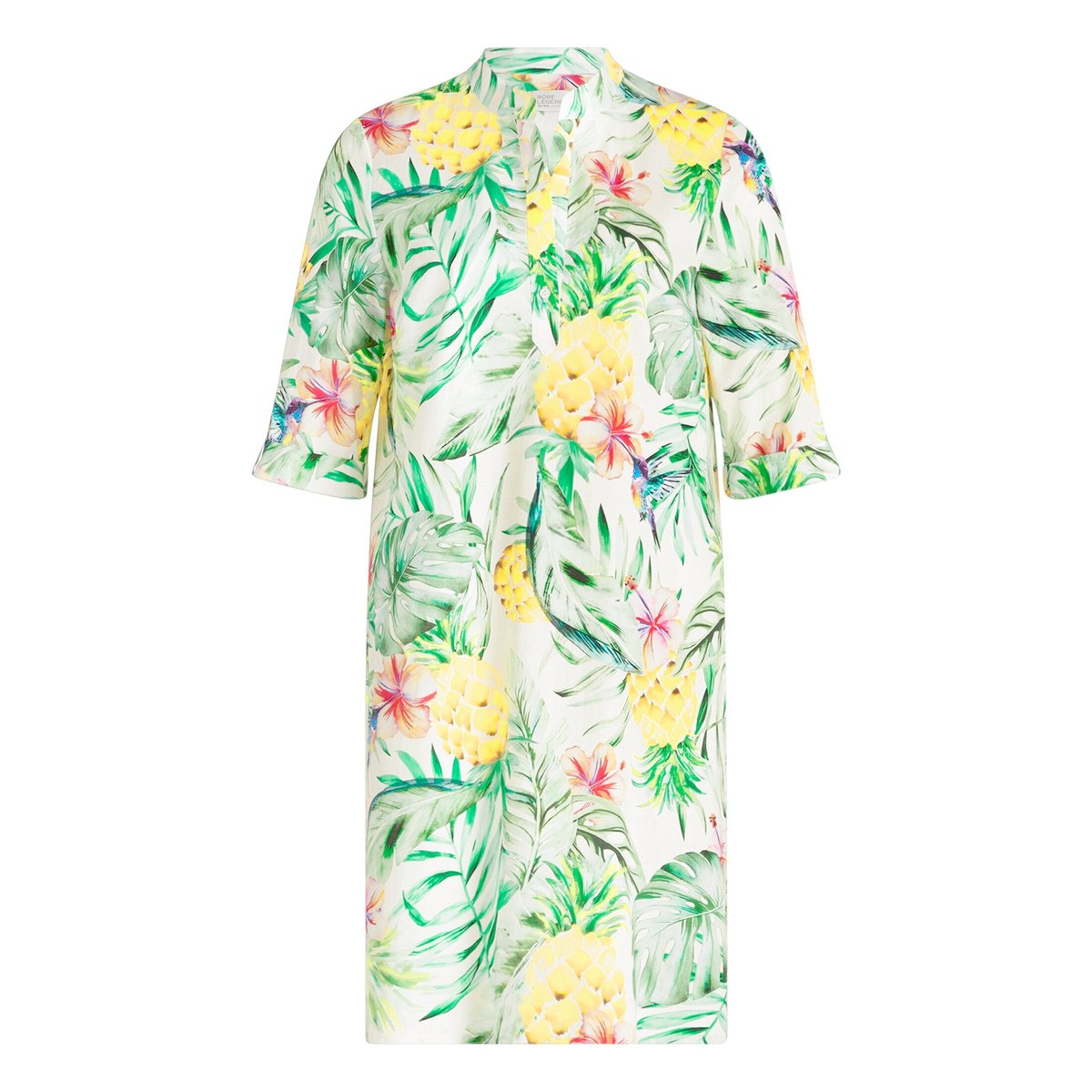 Robe-chemisier à poches green/nature, VERA MONT