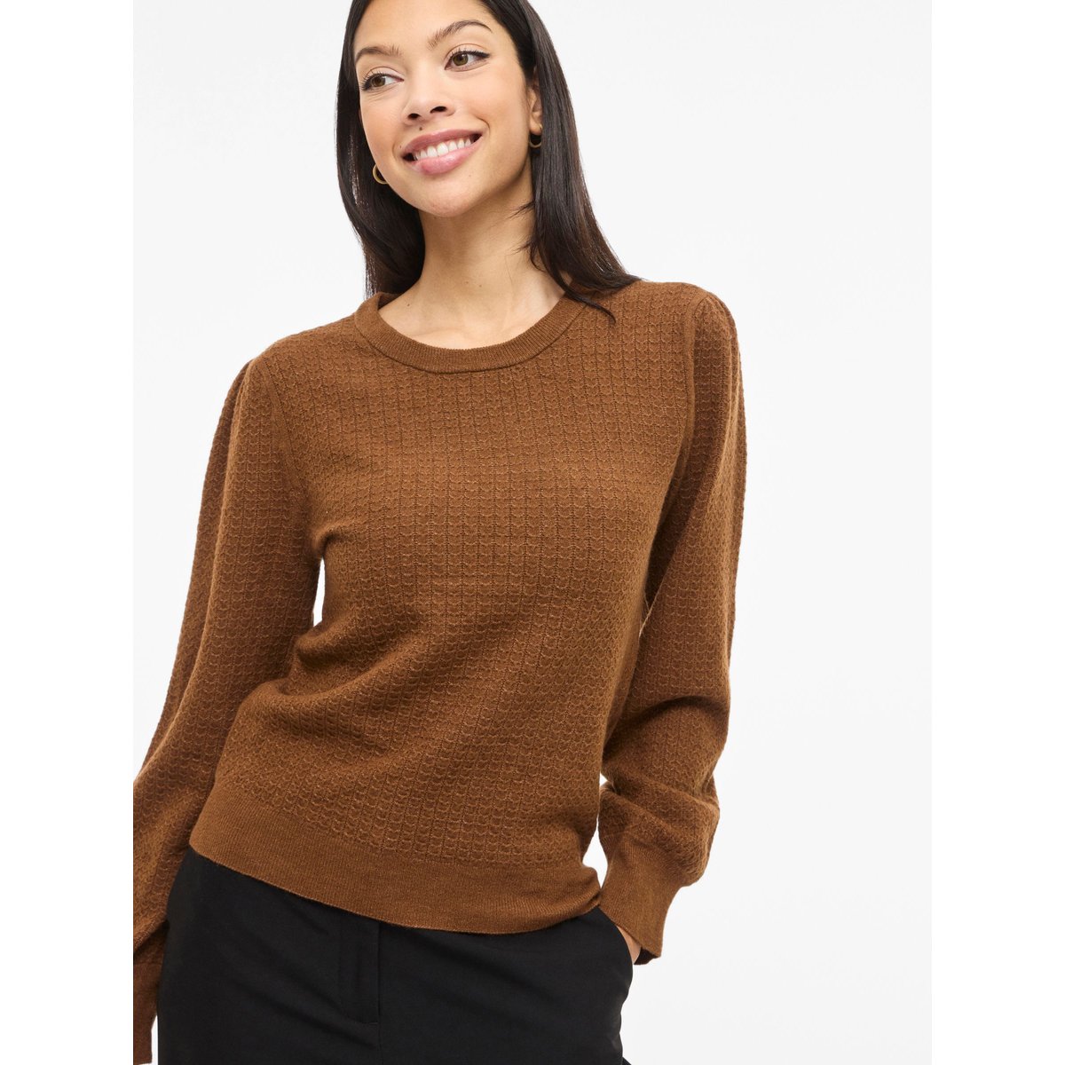 Pull En Maille chocolate brown, VILA
