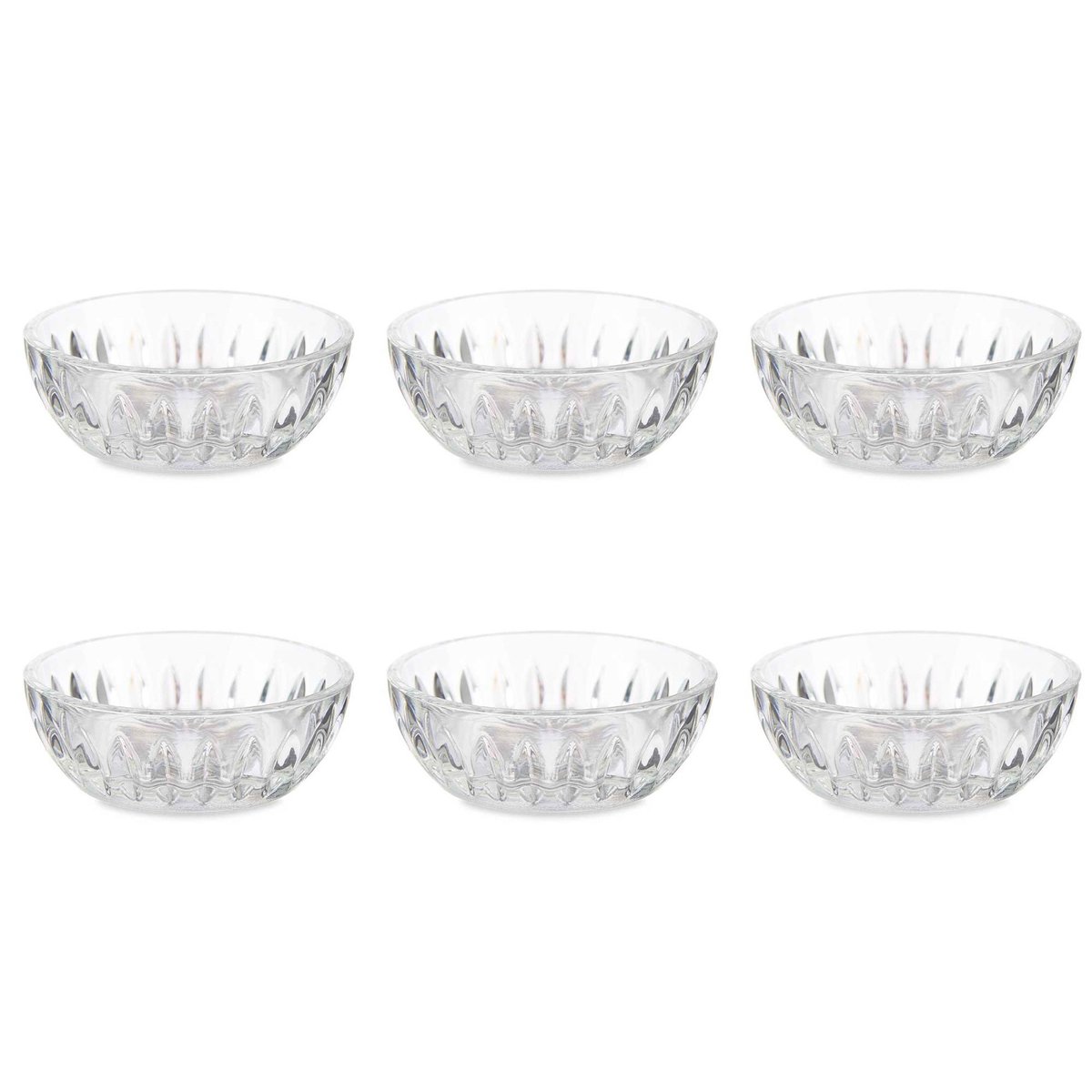 Set de 6 ramequins en verre 60ml transparent, WADIGA