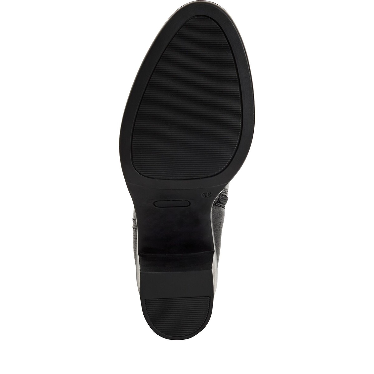 Bottines en cuir noir, TAMARIS