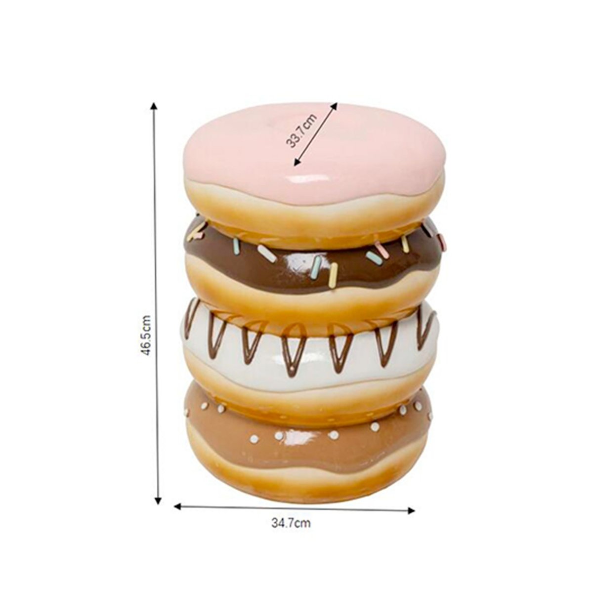 Tabouret donuts marron, KARE DESIGN