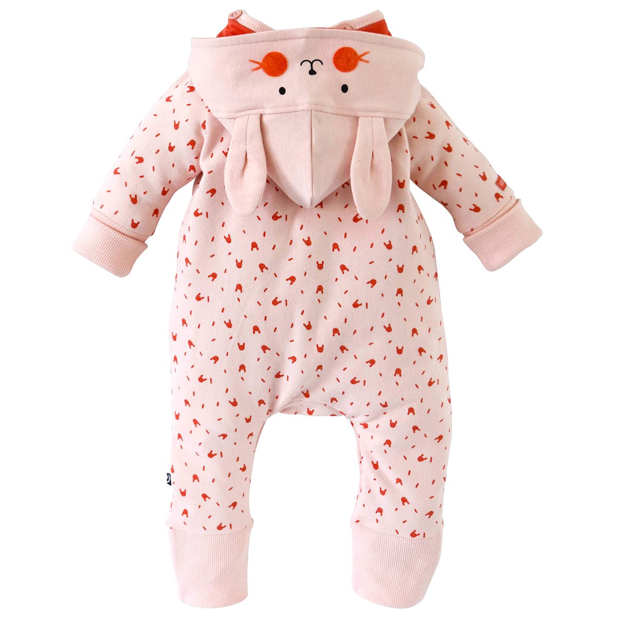 Combinaison a capuche bebe fille rose, SUCRE D'ORGE